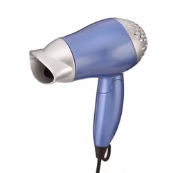 Sèche-cheveux de voyage avec moteur de 1200W DC à haut niveau de flux d'air.Un contrôle de vitesse à deux niveaux, qui permet ...
