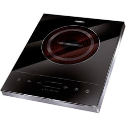 MPM - MKE-06 Plaque à induction portative, surface en verre, contrôle tactile 1800W Noir