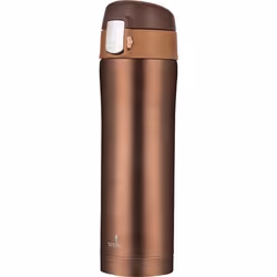 Bouteille isolante - SMILEY - Thermos pratique - Capacité 420ml - Couleur marron - Mixte