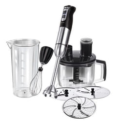 MPM MBL-11 blender 1,75 L Mélangeur par immersion 800 W Noir, Acier inoxydable, Transparent