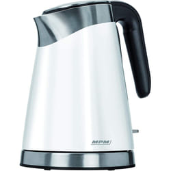 MPM - MCZ-56 Bouilloire électrique sans fil en acier inoxydable, 1,7 litres, 2200W, sans bpa 2200W Blanc