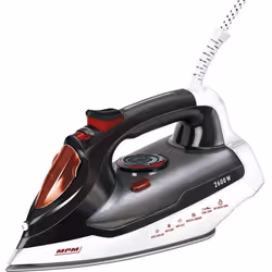 MPM MZE-17, Fer à repasse à sec, Semelle en céramique, 2,5 m, 80 g/min, Noir, 35 g/min