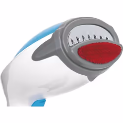 MPM MZP-01 Fer à vapeur Semelle en acier inoxydable 1200 W Bleu, Acier satin, Transparent, Blanc