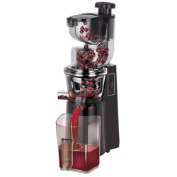 MPM MSO-16 Centrifugeuse Centrifugeuse lente 200 W Noir, Acier inoxydable, Transparent