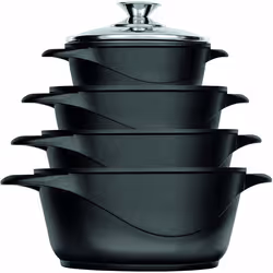 Batterie de cuisine induction 8 pièces Smile MGK-12  Noir 14797