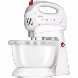 MPM MMR-17Z, Batteur à main, Blanc, Batteur, Pétrisseur, Mélange, 2,4 L, Boutons, 300 W