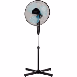 MPM MWP-17/C, Ventilateur sans lame domestique, Noir, Sol, 36,5 cm, 90°, Boutons
