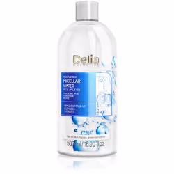 Avec l’eau micellaire Delia Cosmetics Micellar Water Hyaluronic Acid, vous avez la garantie d’un démaquillage doux en une seu ...