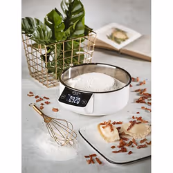 Adler AD 3166 escabeaux de cuisine Acier inoxydable, Blanc Comptoir Rond Balance de ménage électronique - Vue supplémentaire 8