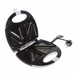 Adler AD 301 gaufrier et appareil à croque-monsieur 750 W Blanc