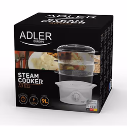 Adler AD 633 cuiseur vapeur 3 Nombre de paniers Pose libre 800 W Blanc - Vue supplémentaire 5