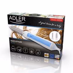 Adler AD 204 brosse soufflante et fer à lisser Fer à boucler Bleu, Blanc 550 W - Vue supplémentaire 6
