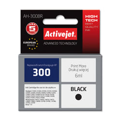 Activejet Encre AH-300BR (remplacement HP 300 CC640EE; Premium; 6 ml; noir)