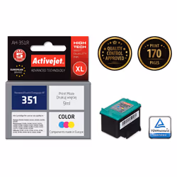 Activejet Encre AH-351R (remplacement HP 351 CB337EE; Premium; 9 ml; couleur)