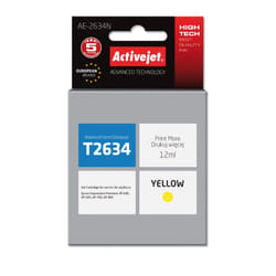 Activejet Encre AE-2634N (remplacement Epson 26 T2634 ; Suprême ; 12 ml ; jaune)