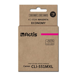 Actis Encre KC-551M (remplacement de la CLI-551M de Canon ; Standard ; 12 ml ; rouge)