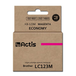 Actis KB-123M encre (remplacement Brother LC123M/LC121M ; Standard ; 10 ml ; rouge)