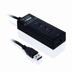 iBox IUH3FB, USB 3.2 Gen 1 (3.1 Gen 1) Type-A, 5000 Mbit/s, Noir, 0,5 m