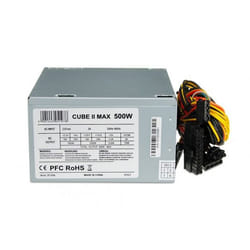 iBox CUBE II unité d'alimentation d'énergie 500 W 20+4 pin ATX ATX Argent