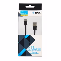 iBox IKUMTC câble USB 1 m USB 3.2 Gen 1 (3.1 Gen 1) USB A USB C Noir