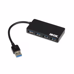 iBox IUH3F56, USB 3.2 Gen 1 (3.1 Gen 1) Type-A, USB 3.2 Gen 1 (3.1 Gen 1) Type-A, 5000 Mbit/s, Noir, 0,15 m, CC