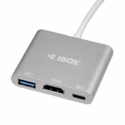 iBox IUH3CFT1 station d'accueil USB 3.2 Gen 1 (3.1 Gen 1) Type-C Argent