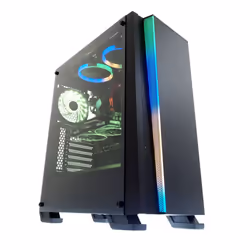 iBox OW4, Midi Tower, PC, Noir, ATX, Jouer, Multi