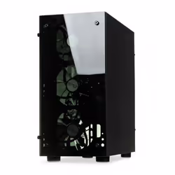 iBox PASSION V4, Mini Tower, PC, Noir, Mini-ATX, Verre trempé, Jouer