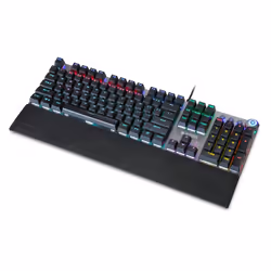 iBox AURORA K-3 clavier USB QWERTY Noir, Argent