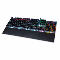 iBox AURORA K-3 clavier USB QWERTY Noir, Argent