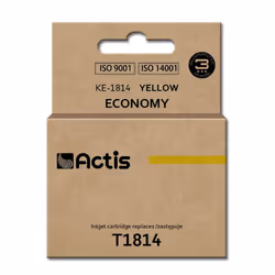 Actis KE-1814 encre (remplacement Epson T1814 ; Standard ; 15 ml ; jaune), Rendement standard, Encre à colorant, 15 ml, 1 piè ...