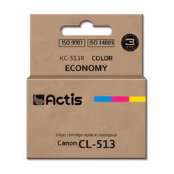 Actis Encre KC-513R (remplacement Canon CL-513 ; standard ; 15 ml ; couleur), Rendement standard, Encre à colorant, 15 ml, 1  ...