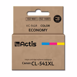 Actis Encre KC-541R (remplacement de Canon CL-541XL ; Standard ; 18 ml ; couleur), Rendement standard, Encre à colorant, 18 m ...