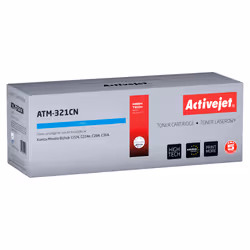 Activejet Cartouche de toner ATM-321CN (remplacement Konica Minolta TN321C ; Supreme ; 25000 pages ; bleu), 25000 pages, Cyan ...