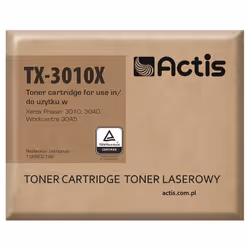 Actis Cartouche de toner TX-3010X (remplacement Xerox 106R02182 ; 2300 pages ; noir), 2300 pages, Noir, 1 pièce(s)
