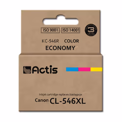 Actis Encre KC-546R (remplacement de Canon CL-546XL ; standard ; 15 ml ; couleur), Rendement élevé (XL), Encre à colorant, 15 ...