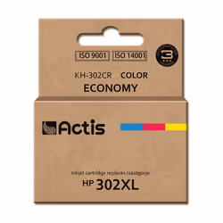 Actis Encre KH-302CR (remplacement HP 302XL F6U67AE ; premium ; 21 ml ; couleur), Rendement élevé (XL), Encre à colorant, 18  ...