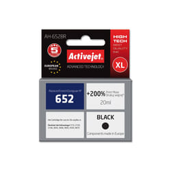 Activejet Encre AH-652BR (remplacement HP 652 F6V25AE ; Premium ; 20 ml ; noir)