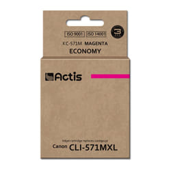 Actis Encre KC-571M (remplacement de la CLI-571M de Canon ; Standard ; 12 ml ; rouge)