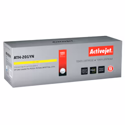 Activejet Toner ATH-201YN pour imprimante HP, Remplacement HP 201A CF402A; Suprême; 1400 pages; jaune, 1400 pages, Jaune, 1 p ...
