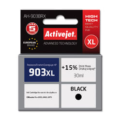 Activejet Encre AH-903BRX (remplacement HP 903XL T6M15AE ; Premium ; 30 ml ; noir)