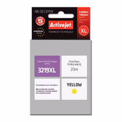 Activejet AB-3219YNX (remplacement de Brother LC3219Y ; Supreme ; 20 ml ; jaune), Rendement élevé (XL), Encre à colorant, 20  ...