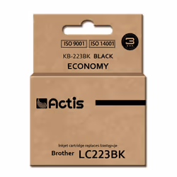 Actis KB-223Bk encre (remplacement Brother LC223BK ; Standard ; 16 ml ; noir), Rendement standard, Encre à pigments, 16 ml, 1 ...