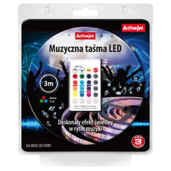 Activejet AJE-LED MUSIC STRIPE LED lumineuse Ruban lumineux universel Intérieur & extérieur