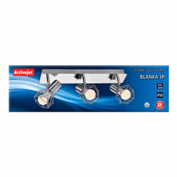 Activejet AJE-BLANKA 3P éclairage de plafond Argent E14