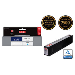 Activejet Encre AH-973CRX (remplacement de HP 973XL F6T81AE ; Premium ; 105 ml ; bleu)