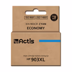 Actis Encre KH-903CR (remplacement HP 903XL T6M03AE ; Standard ; 12ml ; bleu) - Nouvelle puce, Rendement élevé (XL), Encre à ...
