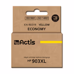 Actis Encre KH-903YR (remplacement de HP 903XL T6M11AE ; Standard ; 12ml ; jaune) - Nouvelle puce, Rendement élevé (XL), Encr ...