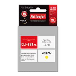 Activejet ACC-581YNX (remplacement de CLI-581Y XL ; Supreme ; 11,70 ml ; jaune)