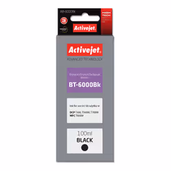 Activejet Encre AB-6000Bk (remplacement Brother BT-6000BK ; Suprême ; 100 ml ; noir), Rendement élevé (XL), Encre à pigments, ...